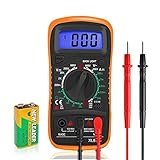 Digital Multimeter Voltmeter Batterietester Spannungsprüfer Durchgangsprüfer Ohm Volt...