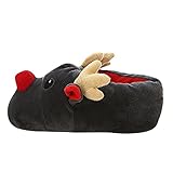 Hausschuhe Damen Flauschige Plüsch Geschlossen Winter Warme Herbst Winter Slipper Plüsch...