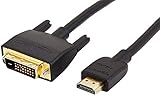 Amazon Basics HDMI-zu-DVI-Adapterkabel, -1,83 meter, Nicht für den Anschluss an SCART-...