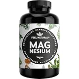 Magnesium hochdosiert Kapseln - 365 Stück (Jahresvorrat) - 664mg je Kapsel, davon 400mg...