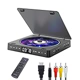 Gueray DVD Player für TV Alle Region Freier Tragbarer Mini DVD CD Player mit HD 1080P...