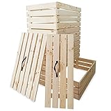 Komposter Karl Kiefernholz Kompostbehälter Holzkomposter Kompostsilo Gartenkomposter...