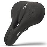 VELMIA Fahrradsattel mit ergonomischem 3-Zonen-Konzept & Memory Foam I Bequemer Fahrrad...