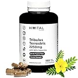 Tribulus Terrestris 2250 mg | 180 vegane Kapseln | 100% natürlich mit 90% Saponinen |...