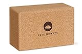 Lotuscrafts Yogablock Kork Supra Grip - ökologisch hergestellt - Yogaklotz aus Naturkork...