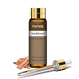 PHATOIL Sandelholzöl Bio 10ml, Ätherisches Öl Sandelholz 100% Naturrein Reine,...