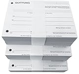 3x Block Quittung - Quittungsblock für Kleinunternehmer (§19) - 2 x 50 Blatt DIN A6 -...