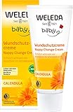 WELEDA Bio Baby Calendula Wundschutzcreme 75ml - Naturkosmetik Wundsalbe /Babycreme für...