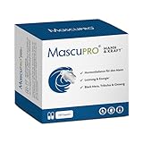 Mascupro® Mann & Kraft - 180 Kapseln - 20:1 schwarzes Maca, Tribulus Terrestris,...