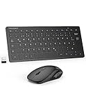 TECKNET Kabelloses Tastatur Maus Set, Deutsch QWERTZ Layout, 2.4 GHz Funk Mini Tastatur...