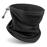 JEEZAO Multifunktionstuch Schlauchschal Elastische Polarfleece, Halswärmer Mundschutz...