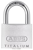 ABUS Vorhängeschloss Titalium 64TI/35 - Kellerschloss mit Schlosskörper aus...