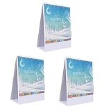 Ciieeo 3 Stück 2021 2021 Kalender 2021 Memo-Kalender 2021 Stehkalender...