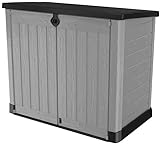 Ondis24 Keter Ace Gartenbox Möbelbox Mülltonnenbox Gerätebox Schuppen für 2 x 240...