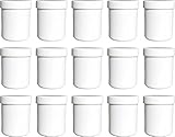 15 Salbendöschen, Creme-döschen, Salbenkruke hoch, 60ml Inhalt