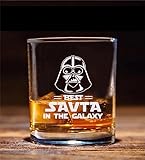 QPTADesignGift Whiskyglas mit der Aufschrift 'Best Savta In The Galaxy' – Star Wars...