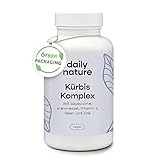 dailynature Bio Kürbiskomplex Kapseln hochdosiert 350 mg pro Tag | 90 Kapseln (3 Monate...