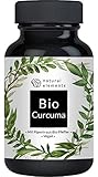 Bio Curcuma - 240 Kapseln - 4542mg Bio Kurkuma + Bio schwarzer Pfeffer pro Tagesdosis -...