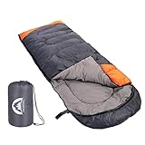 SWTMERRY - Schlafsack für 3-4 Jahreszeiten (Sommer, Frühling, Herbst, Winter) warmes und...