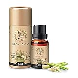 Ätherisches Zitronengrasöl, 8 ml, rein und 100% natürlich, ideal für Aromatherapie und...