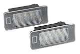 AUTO-STYLE Satz LED Nummerschildbeleuchtung kompatibel mit Audi/Volkswagen/Skoda/Porsche...