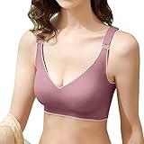 Asija Damen Basic Wohlfühl BH Sport BH Spaghettiträger Bralette ohne Bügel Nahtlose...