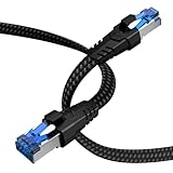 Nixsto Ethernet Kabel Cat 8-0.5M 1M 5M 10M 15M 20M 30M LAN Kabel, 40Gbps 2000MHz...