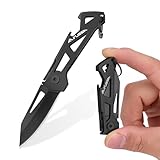 FLISSA Mini Taschenmesser 47 mm, Kleines Klappmesser, Scharfer Klinge, Flaschenöffner,...