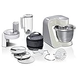 Bosch Küchenmaschine MUM5 CreationLine MUM58L20, Edelstahl-Schüssel 3,9 L, Mixer 1,25 L,...