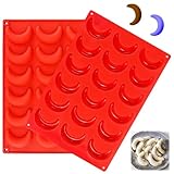 YCHYAN 2 Stück Vanillekipferl Backform, Silikon Vanillekipferl Ausstecher, Vanillekipferl...