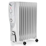 Pro Breeze 2500W Ölradiator energiesparend - Elektro Heizkörper mit 11 Rippen,...