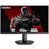 KOORUI Gaming Monitor 24.5 Zoll, Full HD Rahmenlos Bildschirm Adpitive Sync (1ms,...