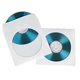 Hama CD-/DVD-/Blu-ray Papierhüllen (mit transparentem Sichtfenster, verschließbar)...