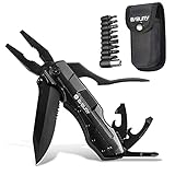 BIBURY 5-in-1 Multifunktionsmesser, Faltbares Multi-Tool Taschenmesser, Multifunktions...