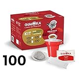 Gimoka - Kompatibel Für Easy Serving Espresso - Cialde Ese 44 - Kit 100 Kaffeekapseln,...