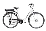 F.lli Schiano Women's E-Moon E-Bike, Weiss, 28 Zoll