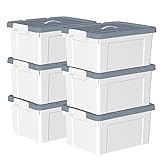 Cetomo 45 l x 6 Kunststoff-Aufbewahrungsbox, Tragetasche, Organisationsbehälter mit...