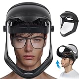 Pineeseatile Gesichtsschild Windschutz Anti-Fog-Gesichtsschutzmaske Schutz Voller...