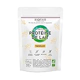 BIOFAIR NUTRITION – Bio-Vanille-Molkenprotein – 500 g/20 Dosen – 19 g Protein/Dosis...