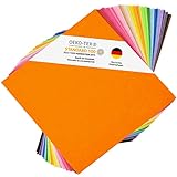 Nachhaltiger Bastelfilz | XL Bastelset 30x30 cm - 80 Filzplatten zum Nähen (1mm) |...