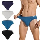 INNERSY Herren Slip Atmungsaktive Unterhosen Männer Sport Unterwäsche ohne Eingriff 4...