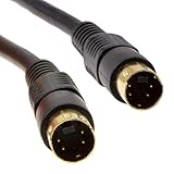 SVHS S-Video Stecker Zum Stecker Video Kabel 4 Polig Mini DIN Vergoldeten 1,5 m [1.5...