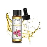 EUQEE Rosenöl Bio 10ml, 100% Ätherisches Öl Rose, Therapeutischer Qualität Ätherische...