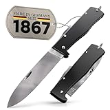 DIYexpert Outdoor-Messer MERCATOR Schwarz | [Klinge Carbon] | Klappmesser Made in Germany...