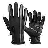 Fahrradhandschuhe, Winter, Thermisch, Winddicht, warm, Vollfinger-Fahrradhandschuh,...