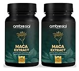 Ambrosial Maca Wurzel Kapseln für Frauen & Männer | Hochfestes 500 mg Maca Pulver pro...