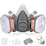 AirGearPro M-500 Atemschutzmaske mit Filter, Gasmaske Staubfilter für Lackieren,...