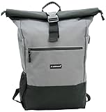 J.Jones - Großer Kurier-Rucksack Roll-Top - 18 bis 22 Liter - Laptopfach & Anti-Diebstahl...