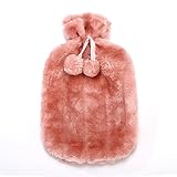 TRASKA wärmflasche Kältefester warmer Kunstpelz-Vliesbezug Winterschutzhülle Abnehmbare...