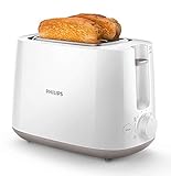 Philips Domestic Appliances HD2581/00 Toaster, integrierter Brötchenaufsatz, 8...